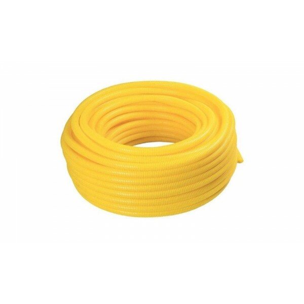MANGUEIRA CORRUGADA 3/4" AMARELA C/ 50MT - FORTELEV