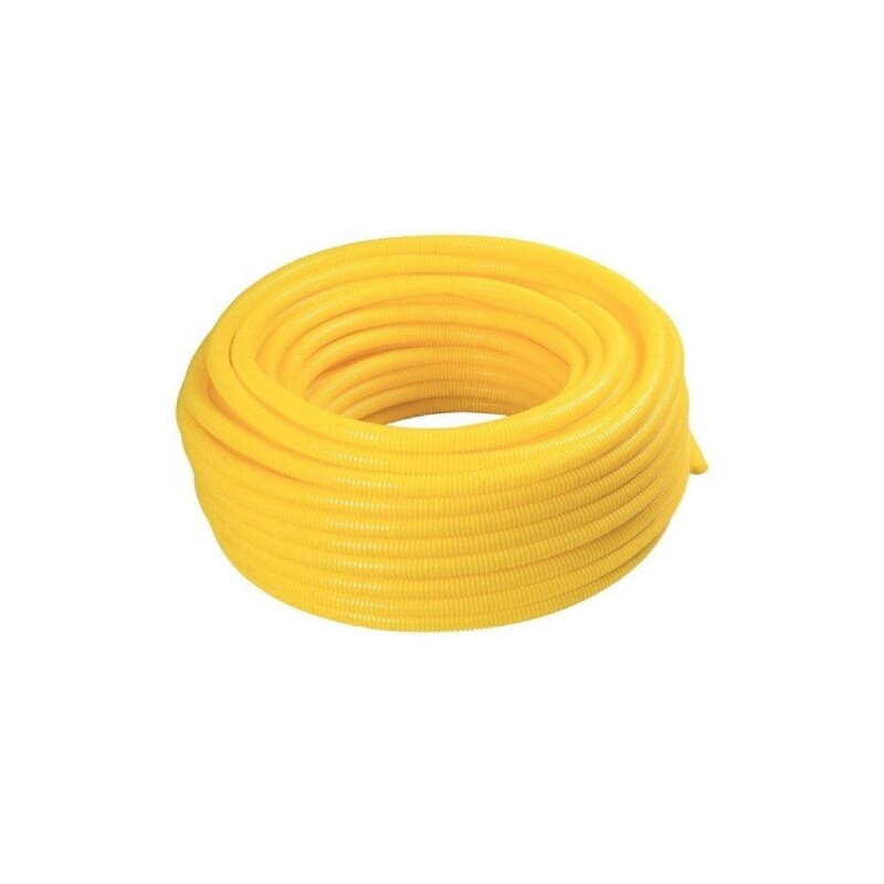MANGUEIRA CORRUGADA 3/4" AMARELA C/ 50MT - FORTELEV
