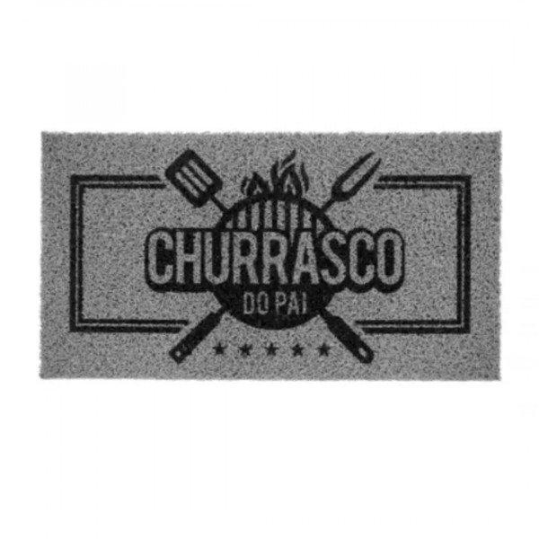 CAPACHO VINIL SUPER PRINT CHURRASCO DO PAI 40X75CM