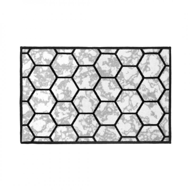 TAPETE COZINHA MARMORE HEXAGONAL 50X75CM