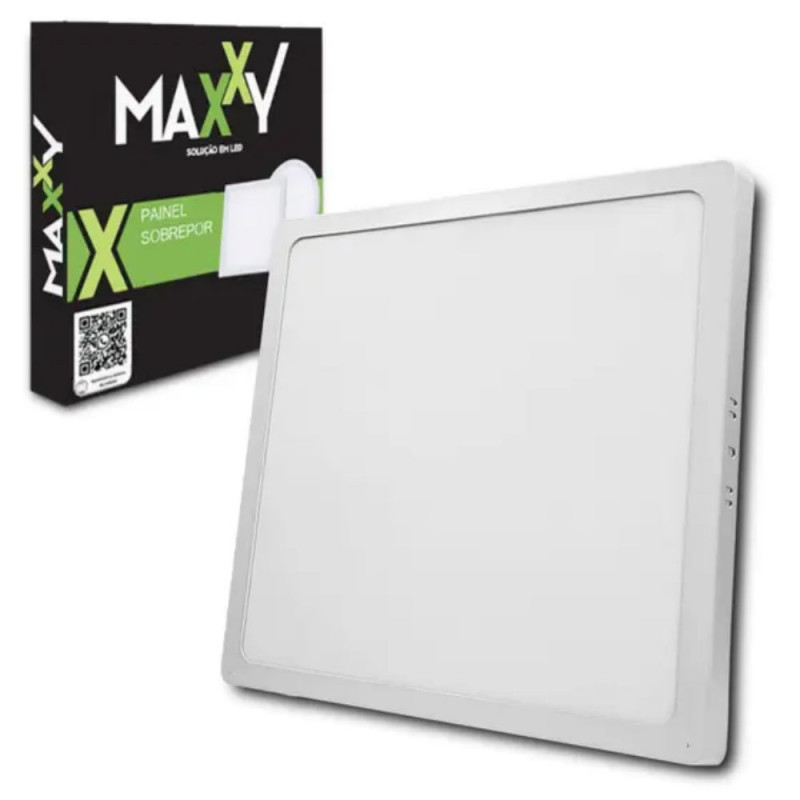 PAINEL LED QUADRADO SOBREPOR 18W 22CM 6500K MAXXY