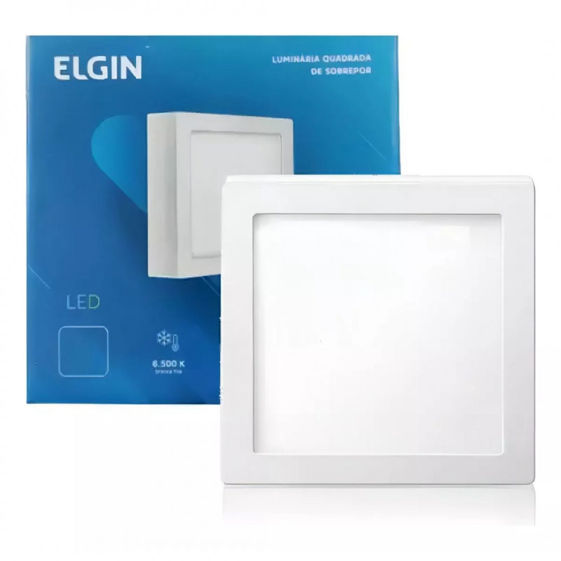 PAINEL LED EMBUTIR QUADRADO 18W 6.500K 30X30CM ELGIN