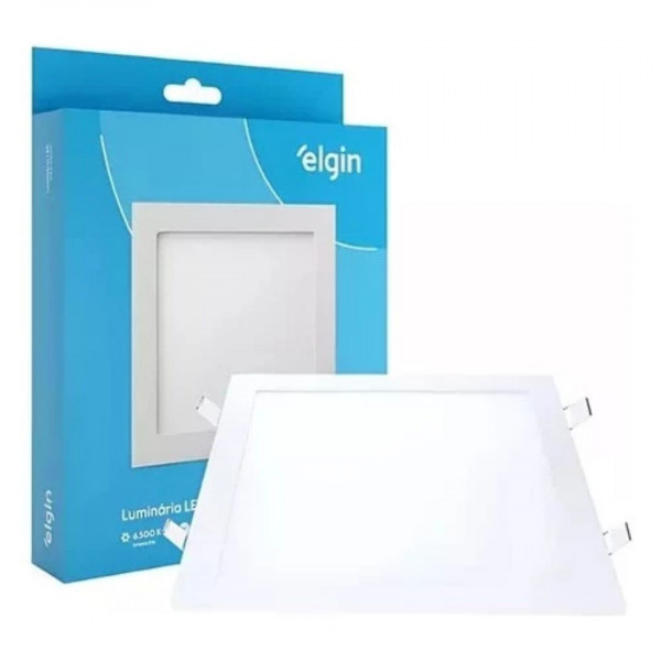 PAINEL LED EMBUTIR QUADRADO 24W 6.500K 30X30CM ELGIN