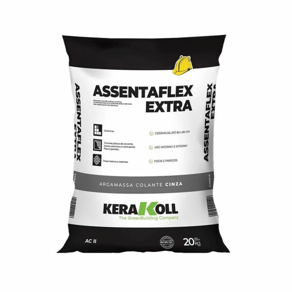 ARGAMASSA AC-II ASSENTAFLEX EXTRA CINZA 20KG - KERAKOLL