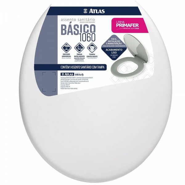 ASSENTO SANITARIO BASICO PLASTICO BRANCO - ATLAS