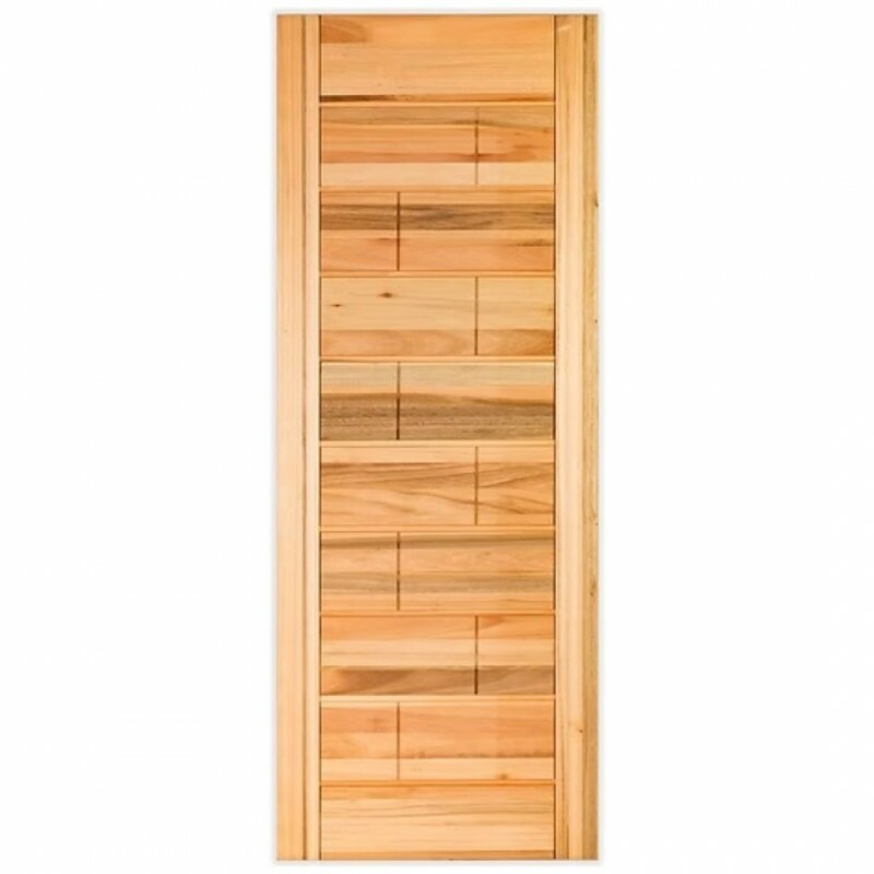 PORTA EUCALIPTO NATURAL P20 C/TIJOLOS 80CM