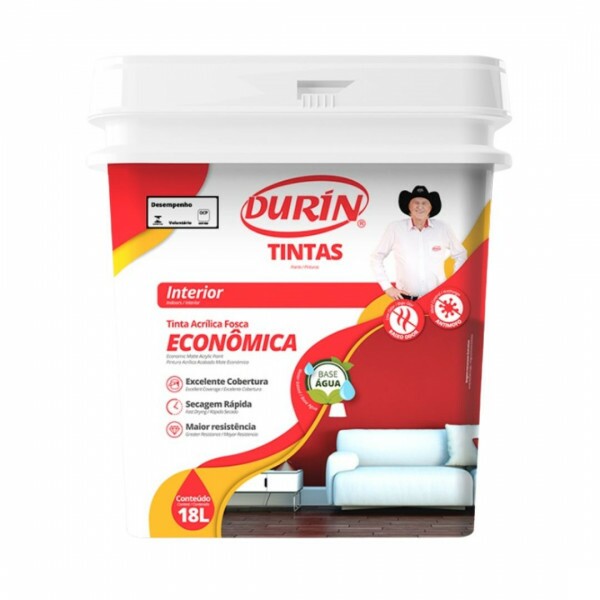 TINTA ACRÍLICA ECONÔMICA FOSCA 18L DURIN